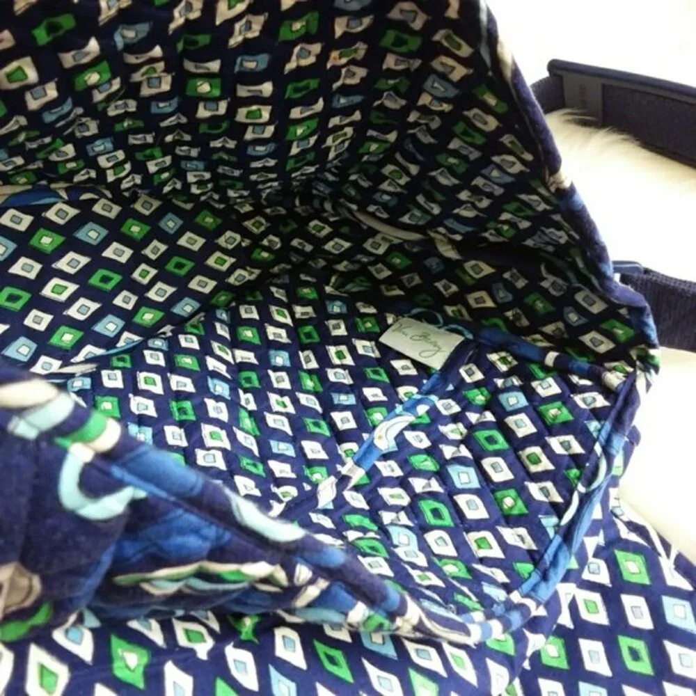 Vera Bradley Messenger Flap Close Shoulder Strap Bag Blue